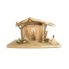 CRECHE CABANE DE MONTAGNE EN BOIS 42X19X22CM