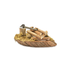 FEU DE CAMP AVEC HACHE A LED 11CM