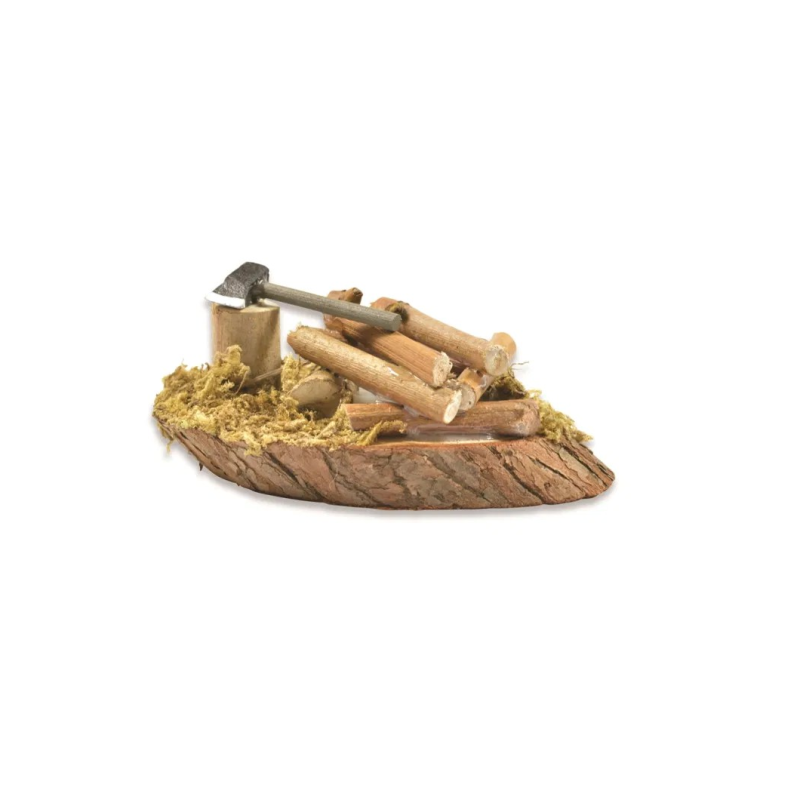 FEU DE CAMP AVEC HACHE A LED 11CM FEU DE CAMP AVEC HACHE A LED 11CM