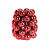 VASE BOULE DE NOEL ROUGE 14X17X14CM