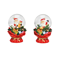 BOULE DE NEIGE AVEC PERE NOEL SUR VASE