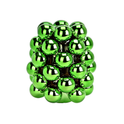 VASE BOULE DE NOEL VERTE 14X17X14CM