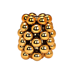 VASE BOULE DE NOEL OR 14X17X14CM