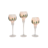 ENSEMBLE 3 VERRES PHOTOPHORE SUR PIED DECORD NOEL 30,35,40 CM Ø 13CM ENSEMBLE 3 VERRES PHOTOPHORE SUR PIED DECORD NOEL 30,35,40 CM Ø 13CM