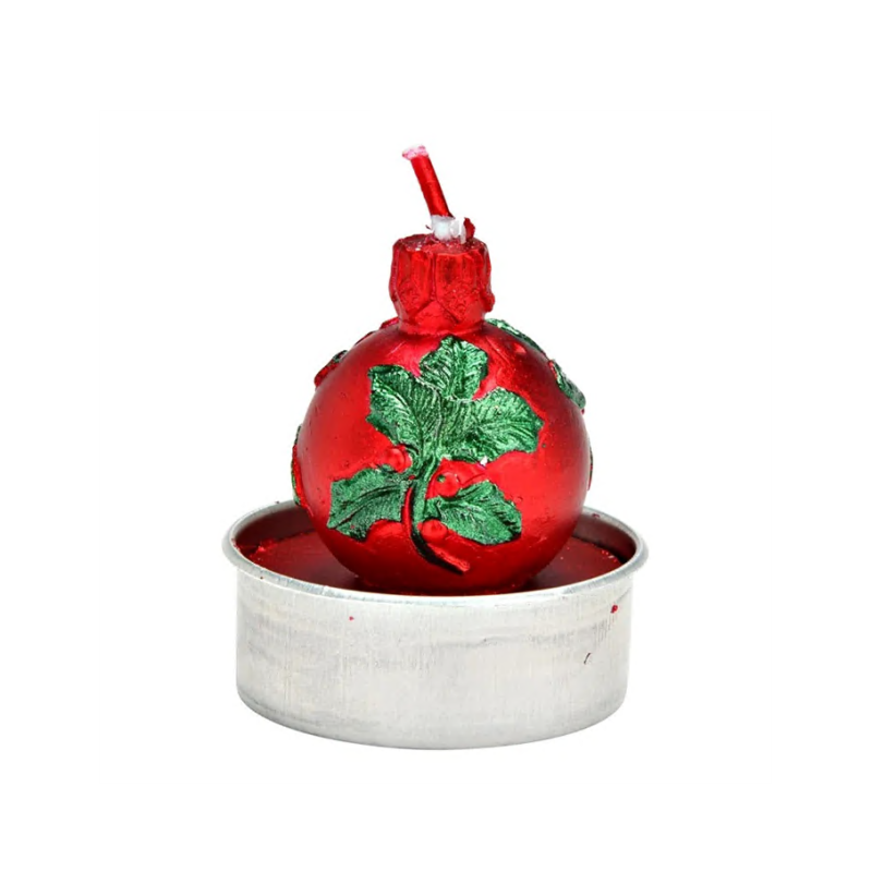 BOUGIE CHAUFFE PLAT BOULE DE NOEL (6 pièces)