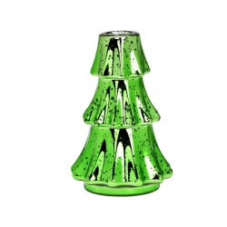 BOUGEOIR EN FORME DE SAPIN VERT