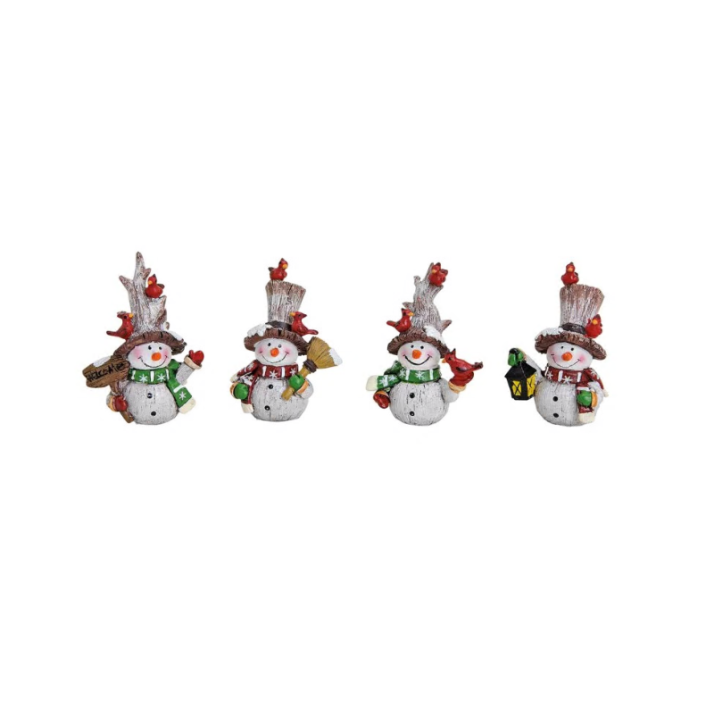 PETIT BONHOMME DE NEIGE  6X3X8 CM 1 PIECE