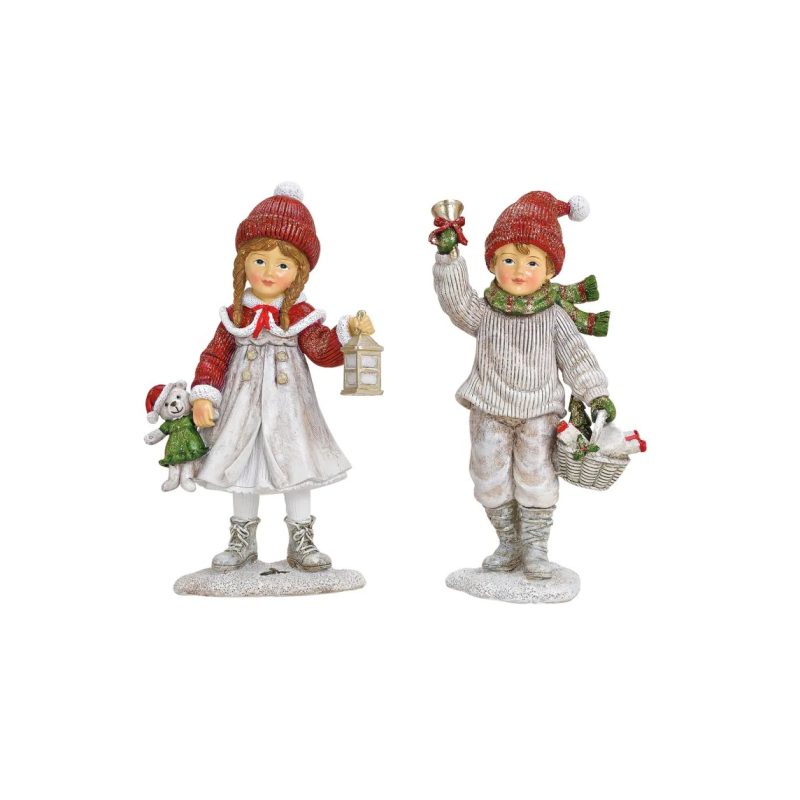 ENFANTS ROUGE ET BLANC 7X12X4CM 1 PIECE