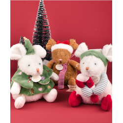 SOURIS BOULES DE NEIGE 1 PIECE