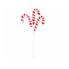 PIC CANDY CANE ROUGE & BLANC 21X2XH44CM