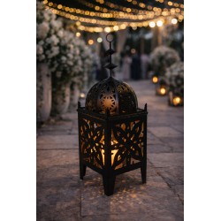 Lanterne métallique à poser