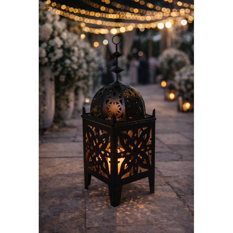 Lanterne métallique à poser