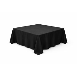Nappe carrée 290 x 290 cm Noir