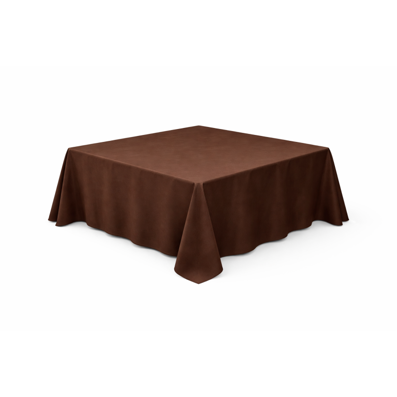 Nappe carrée 290 x 290 cm Chocolat