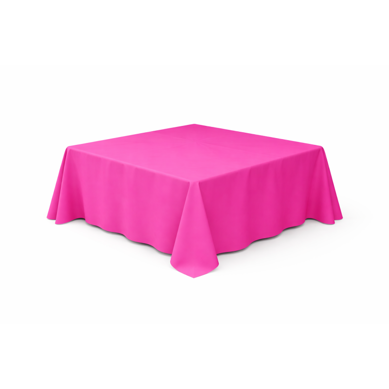 Nappe carrée 290 x 290 cm Fuchsia