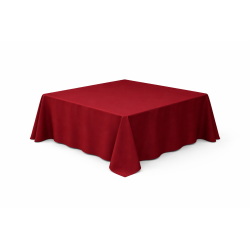 Nappe carrée 290 x 290 cm Bordeaux