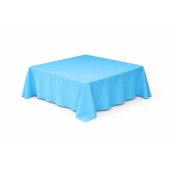Nappe carrée 290 x 290 cm Turquoise