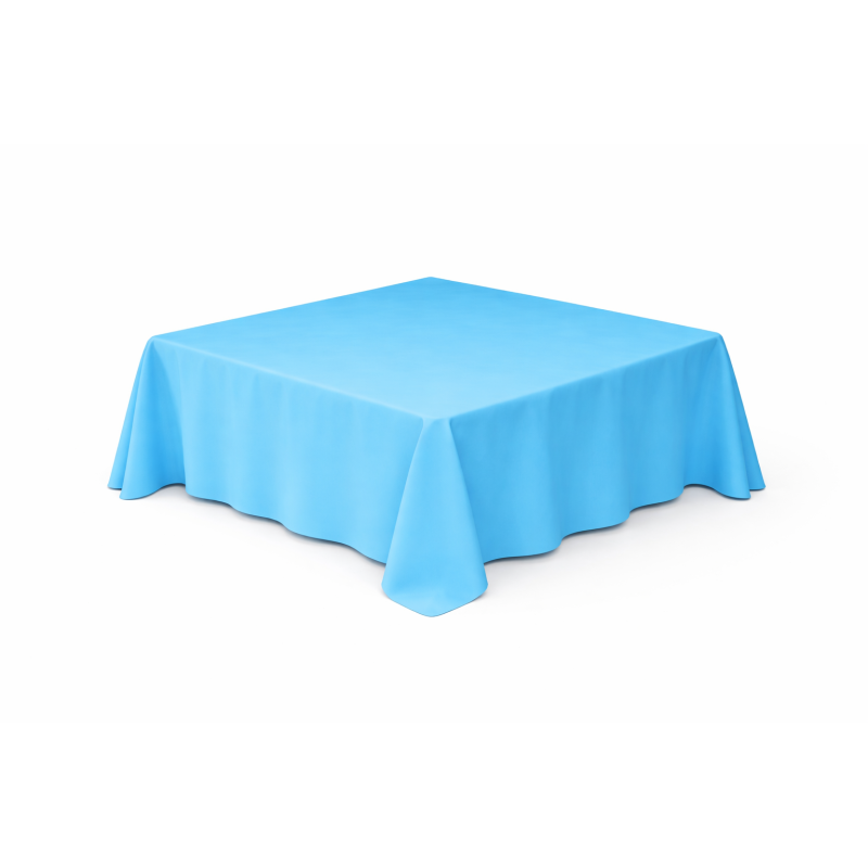 Nappe carrée 290 x 290 cm Turquoise