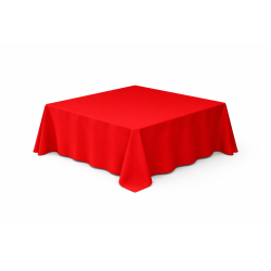 Nappe carrée 290 x 290 cm Rouge