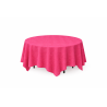 Nappe carrée damassé 230 x 230 cm Framboise