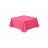 Nappe carrée damassé 230 x 230 cm Framboise