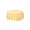 Nappe carrée damassé 230 x 230 cm Jaune Paille