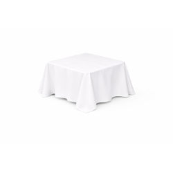Nappe carrée 140 x 140 cm Blanc