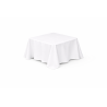 Nappe carrée 140 x 140 cm Blanc