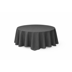 Nappe ronde Ø 300 cm Gris Anthracite