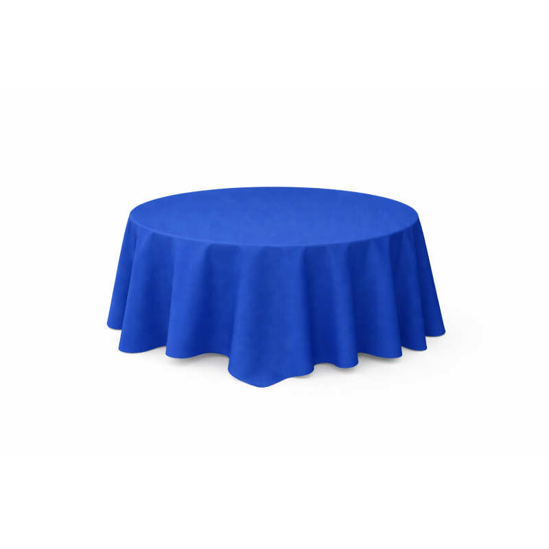 Nappe ronde Ø 300 cm Bleu Roy
