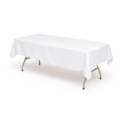 Nappe rectangulaire 230 x 140 cm Blanc