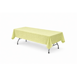 Nappe rectangulaire damassé 230 x 140 cm Vert Tilleul