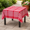 Nappe carrée 100 x 100 cm Carreaux Normands