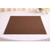 Serviette de table 50 x 50 cm Chocolat
