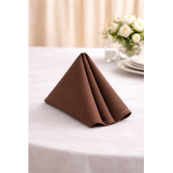 Serviette de table 50 x 50 cm Chocolat