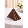 Serviette de table 50 x 50 cm Chocolat