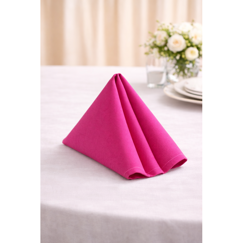 Serviette de table 50 x 50 cm Fuchsia