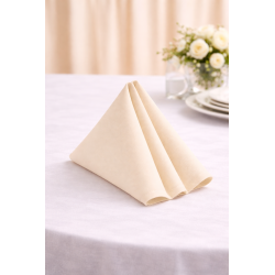 Serviette de table 50 x 50 cm Champagne