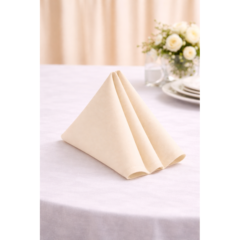 Serviette de table 50 x 50 cm Champagne