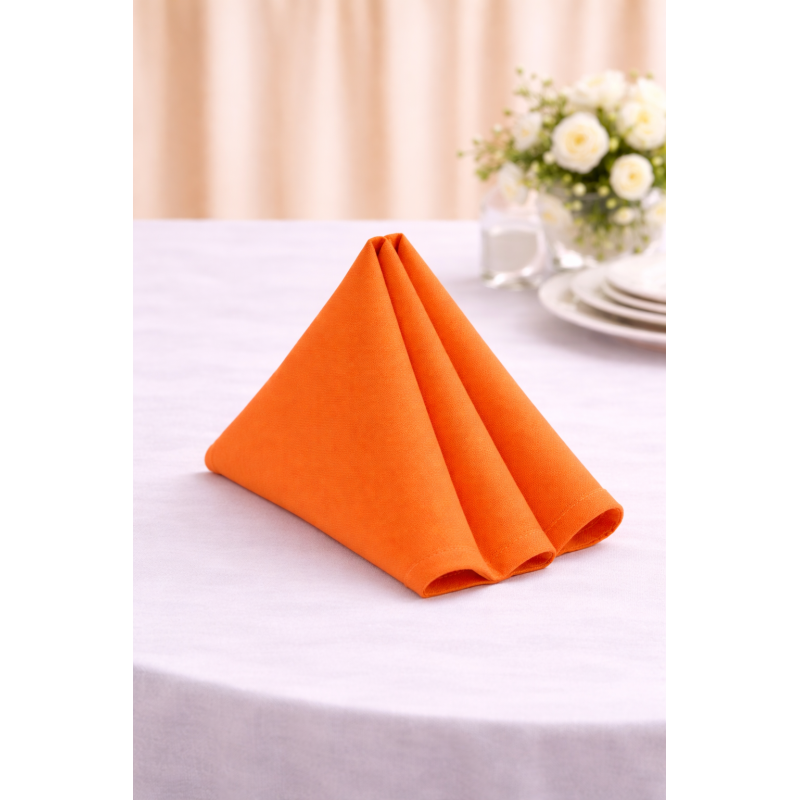 Serviette de table 50 x 50 cm Orange