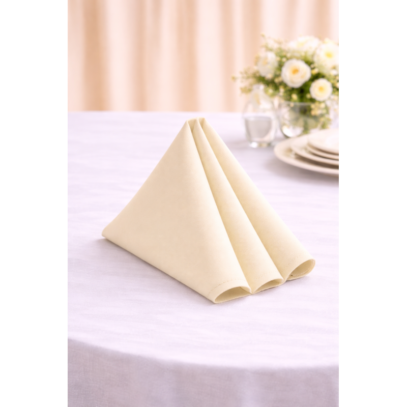 Serviette de table 50 x 50 cm Vanille