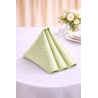 Serviette de table damassé 45 x 45 cm Vert Tilleul