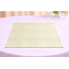 Serviette de table damassé 45 x 45 cm Vert Tilleul