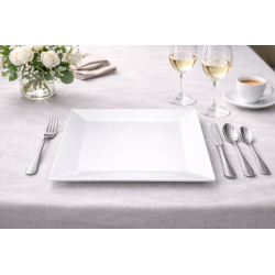 Assiette carrée Nubo 26,5 x 26,5 cm