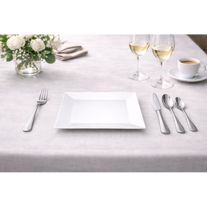 Assiette carrée Nubo 21 x 21 cm