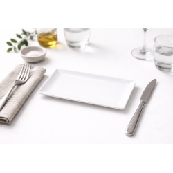 Assiette rectangulaire Edina 21 x 13 cm
