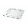 Assiette carrée Glass'line 31 x 31 cm