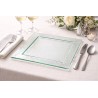 Assiette carrée Glass'line 31 x 31 cm