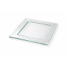 Assiette carrée Glass'line 28 X 28 cm