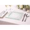 Assiette carrée Glass'line 28 X 28 cm